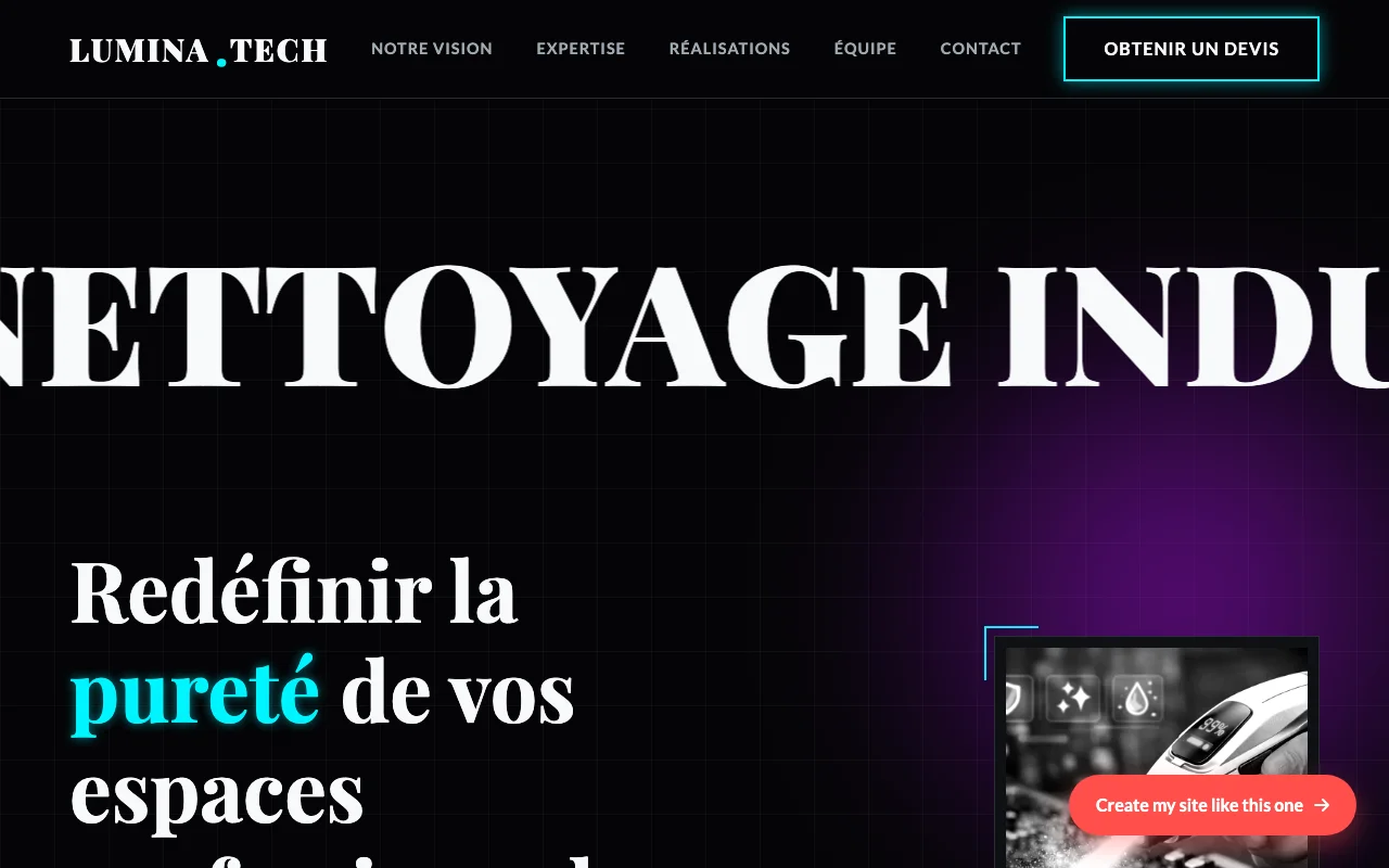 Site d'entreprise — Tech impactant