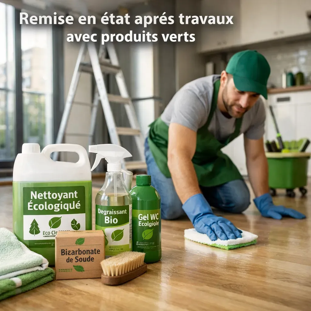 Remise en état après travaux avec produits verts