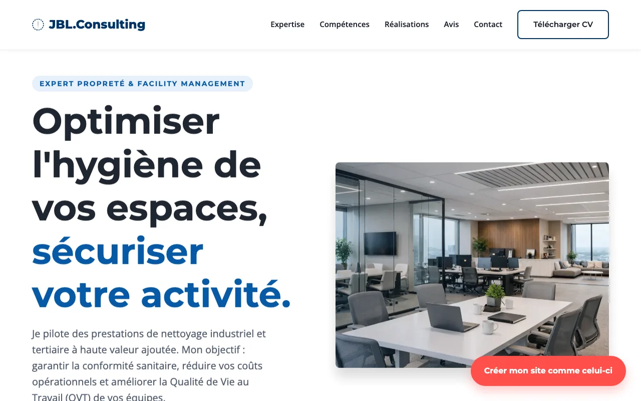CV professionnel — Corporate