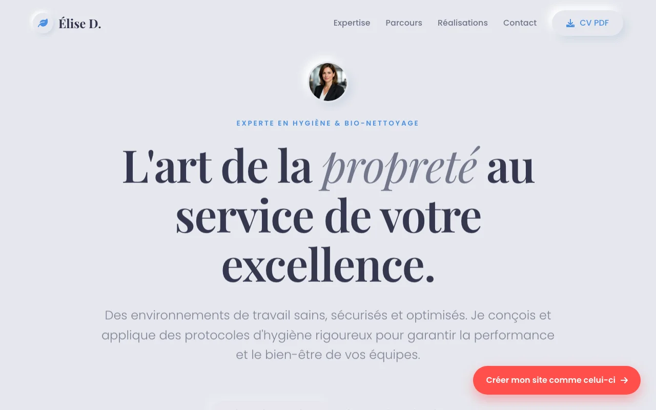 CV professionnel — Éditorial