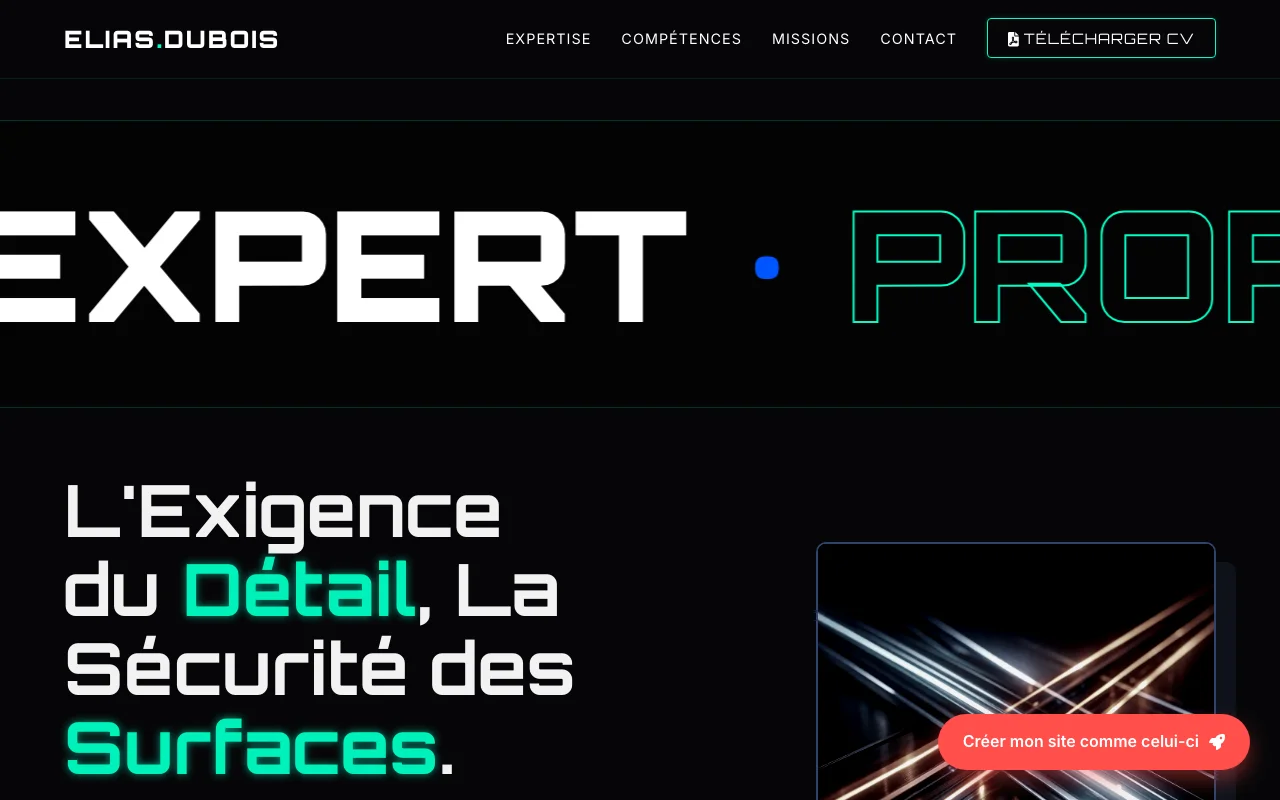 CV professionnel — Tech impactant