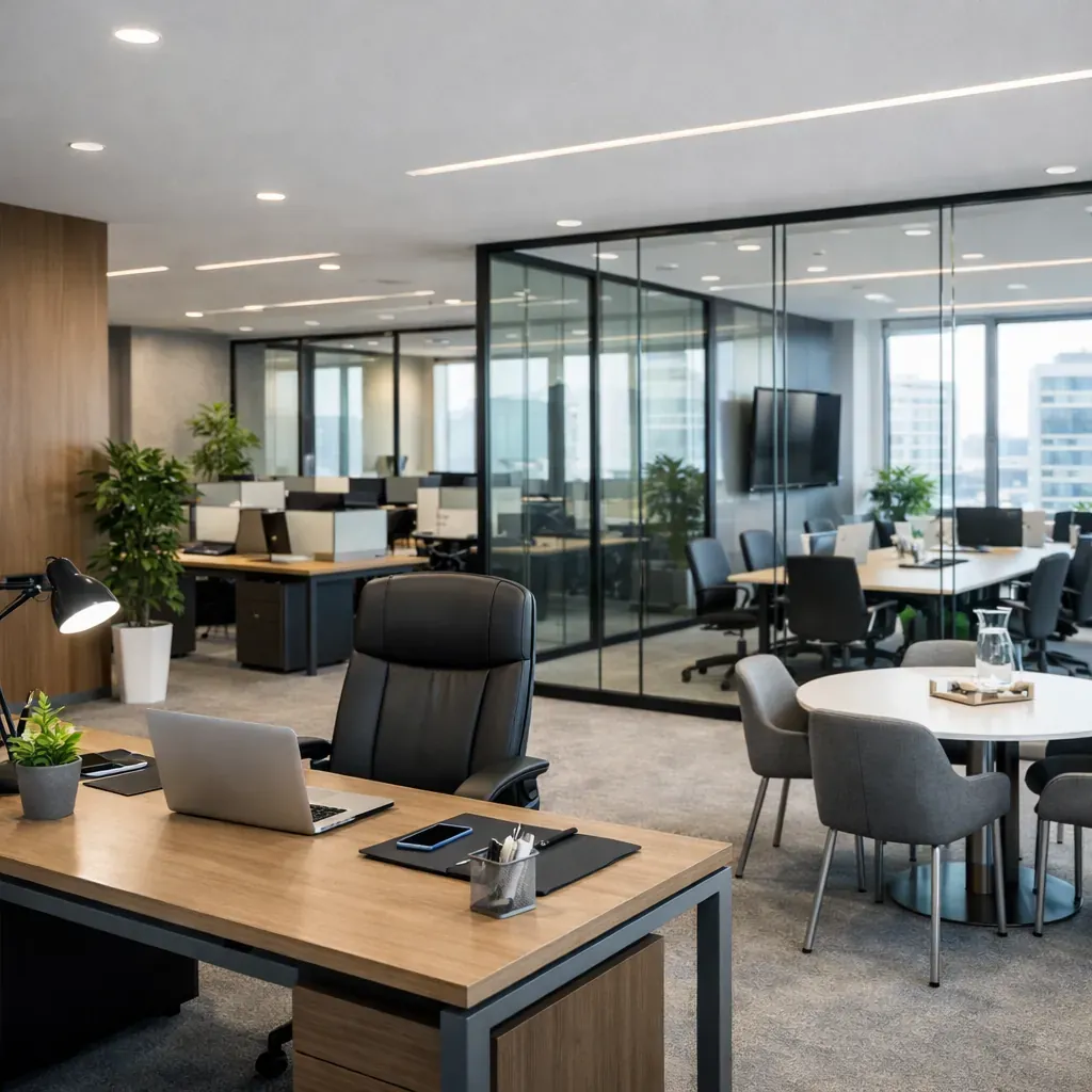 Bureau d'entreprise moderne et propre