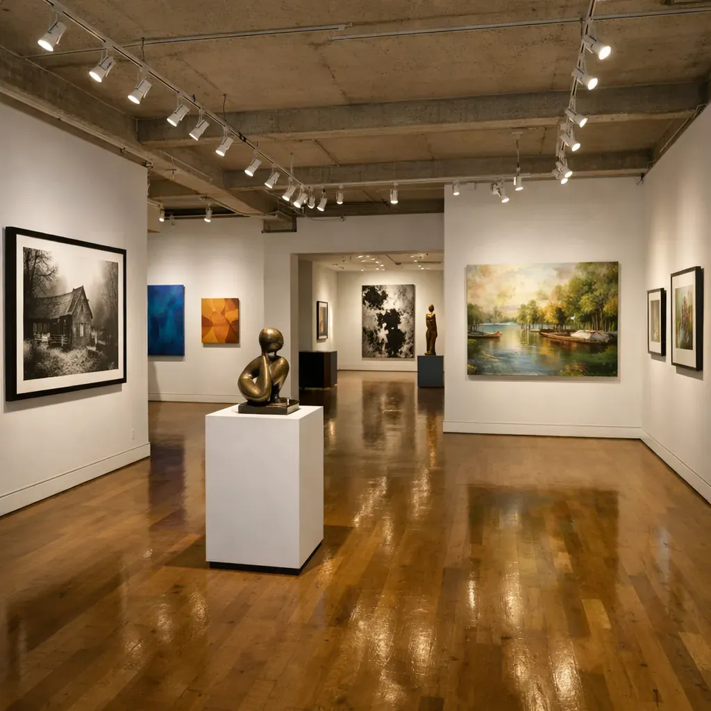 Intérieur d'une galerie d'art