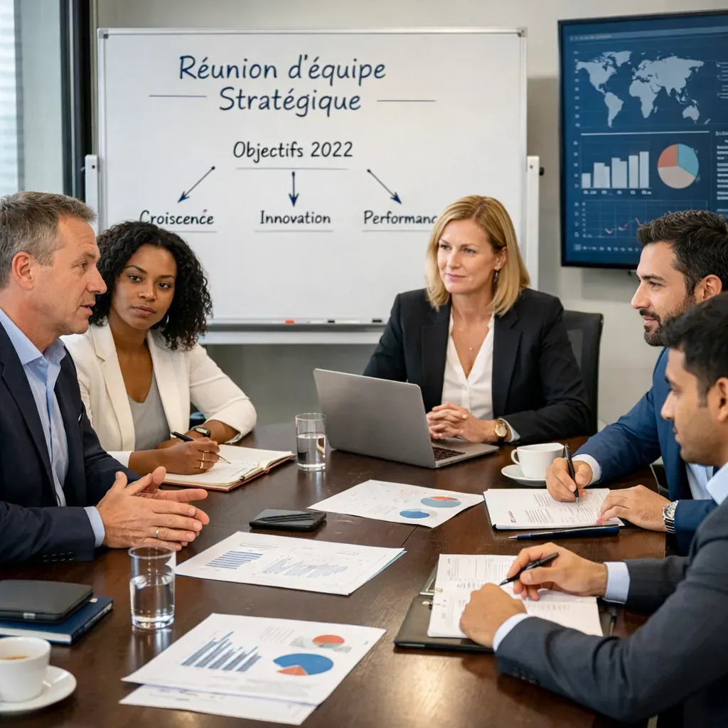 Réunion d'équipe stratégique