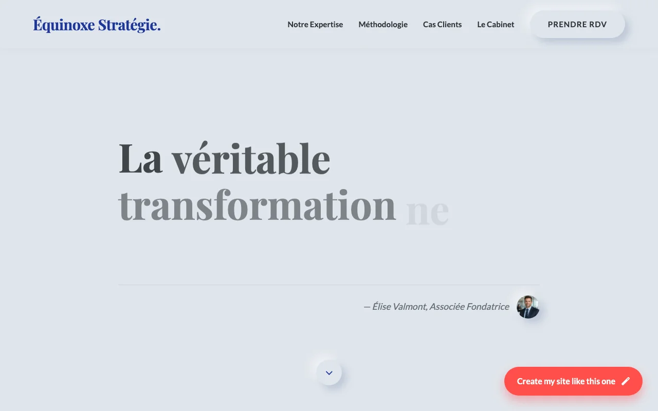 Site d'entreprise — Manifeste
