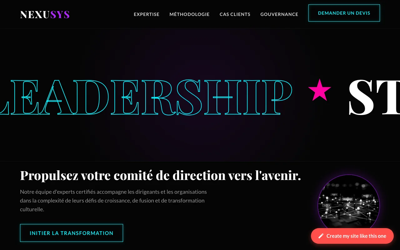 Site d'entreprise — Tech impactant