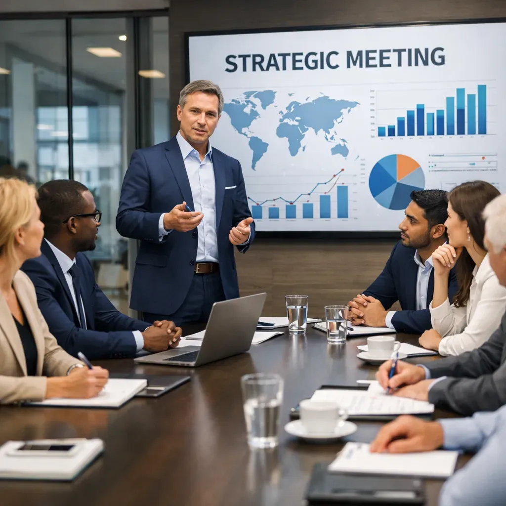 Réunion stratégique corporate