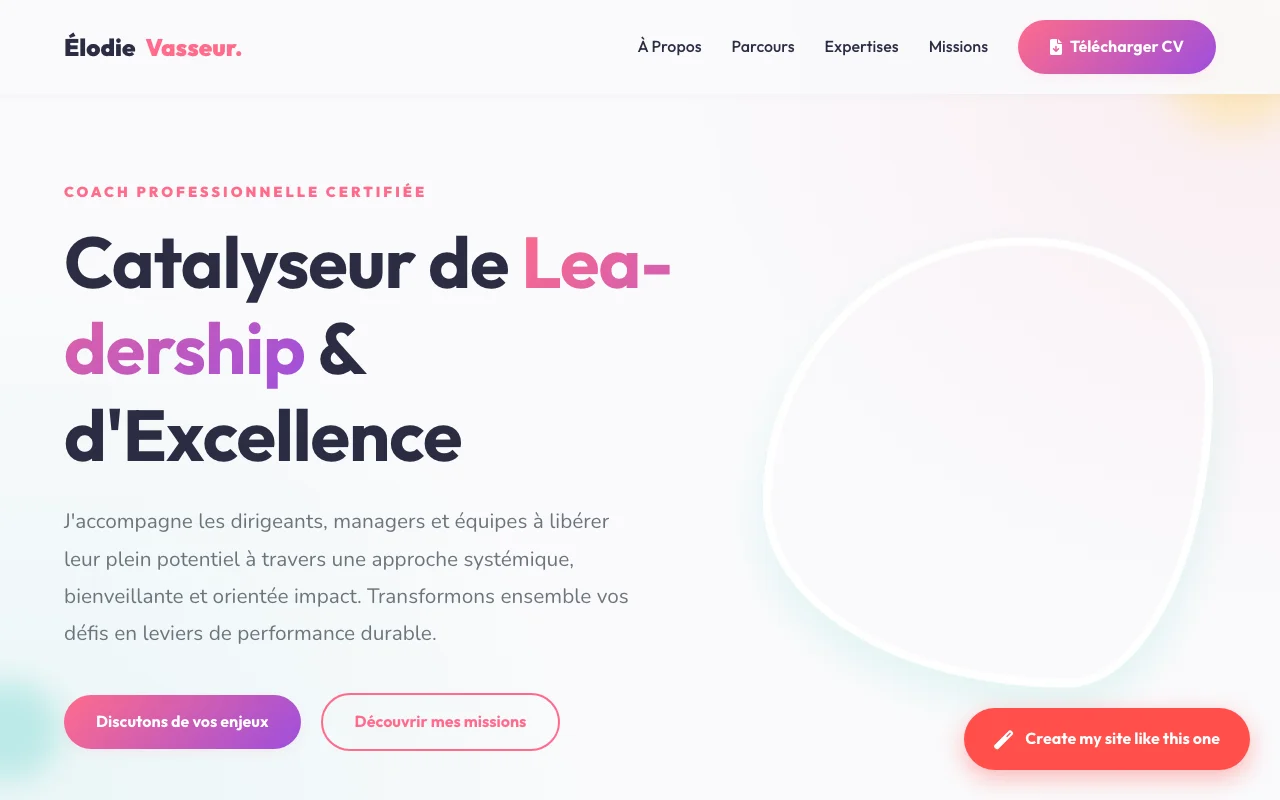 CV professionnel — Classique