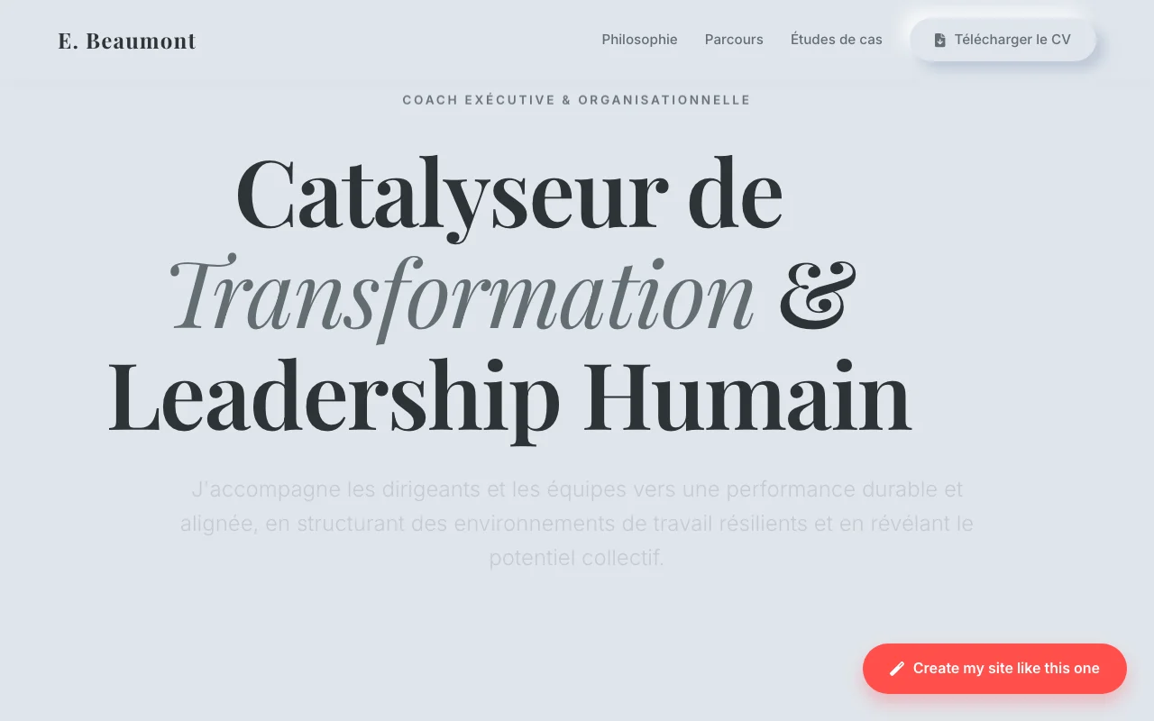 CV professionnel — Éditorial