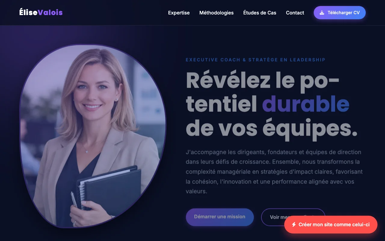 CV professionnel — Startup