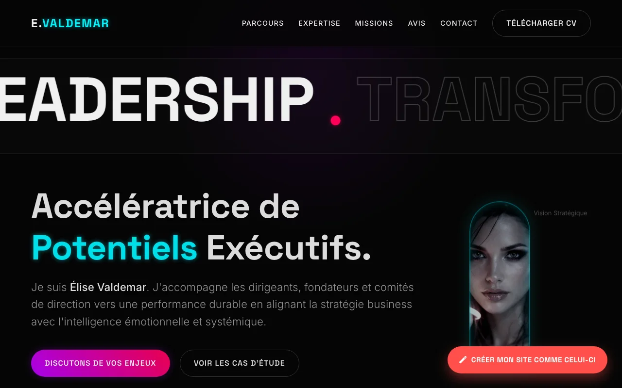 CV professionnel — Tech impactant