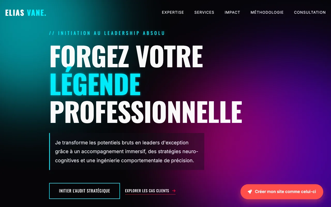 Services freelance — Cinématique
