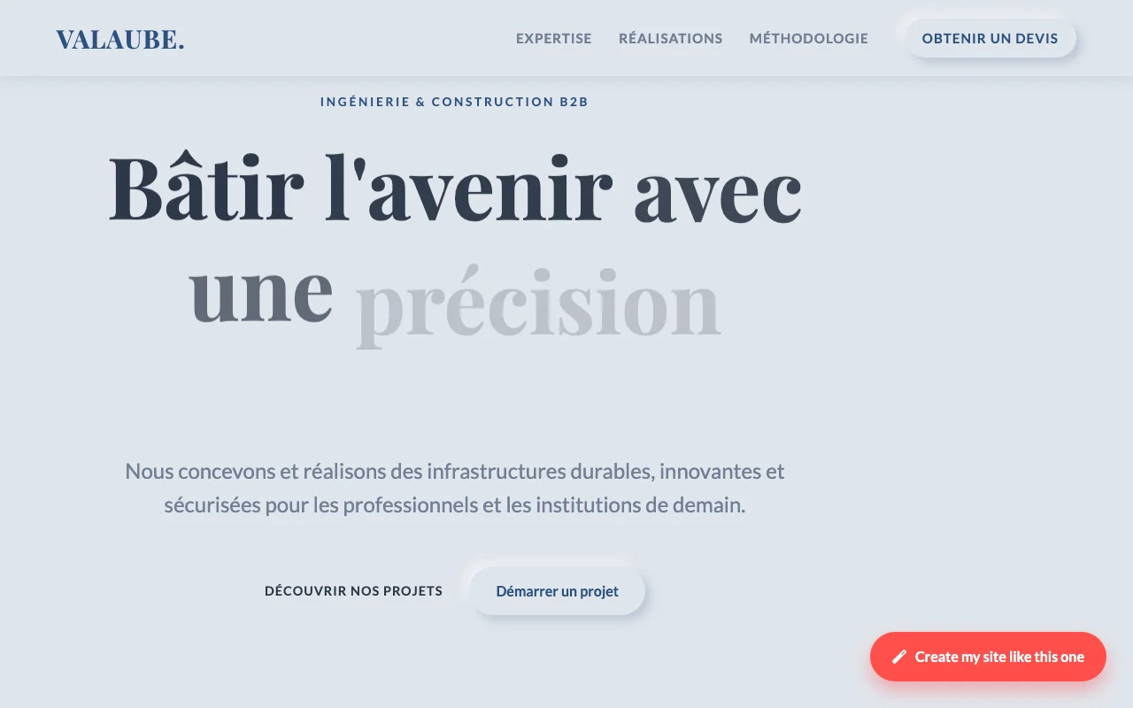 Site d'entreprise — Éditorial
