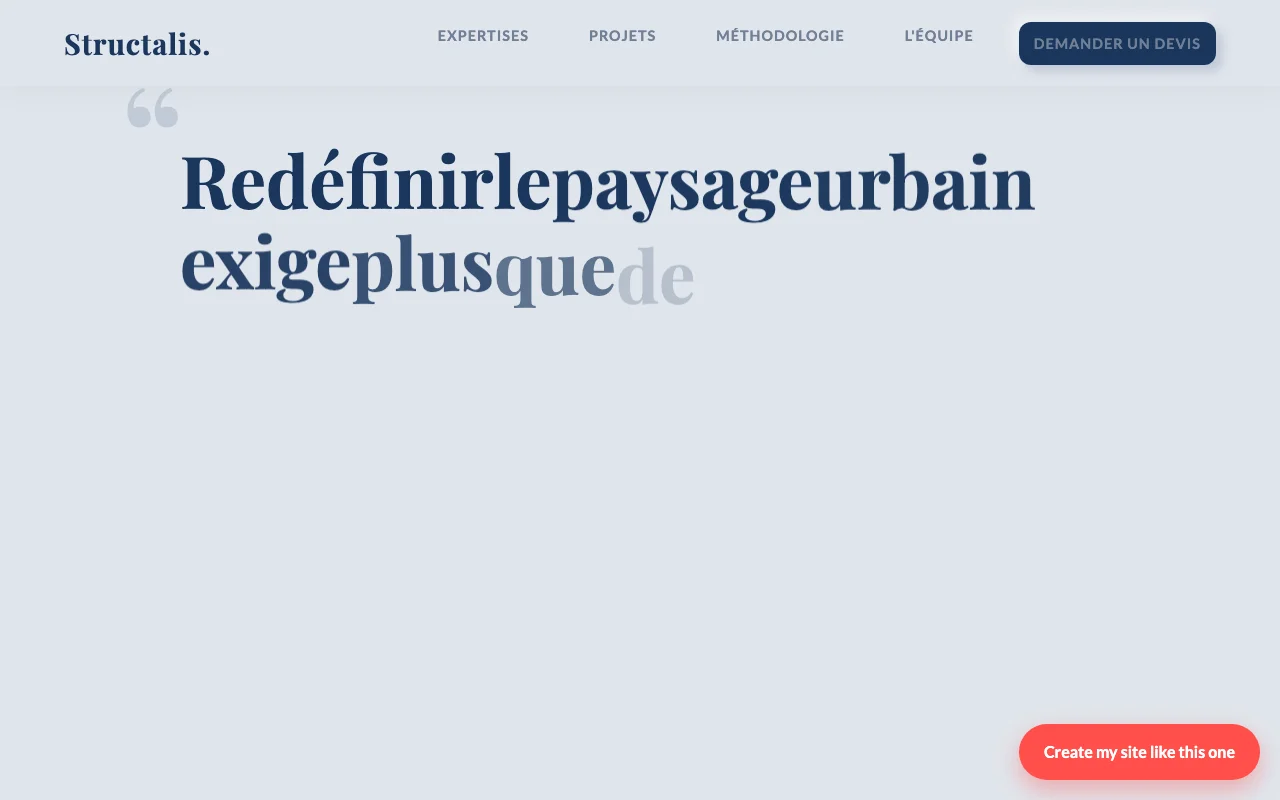 Site d'entreprise — Manifeste