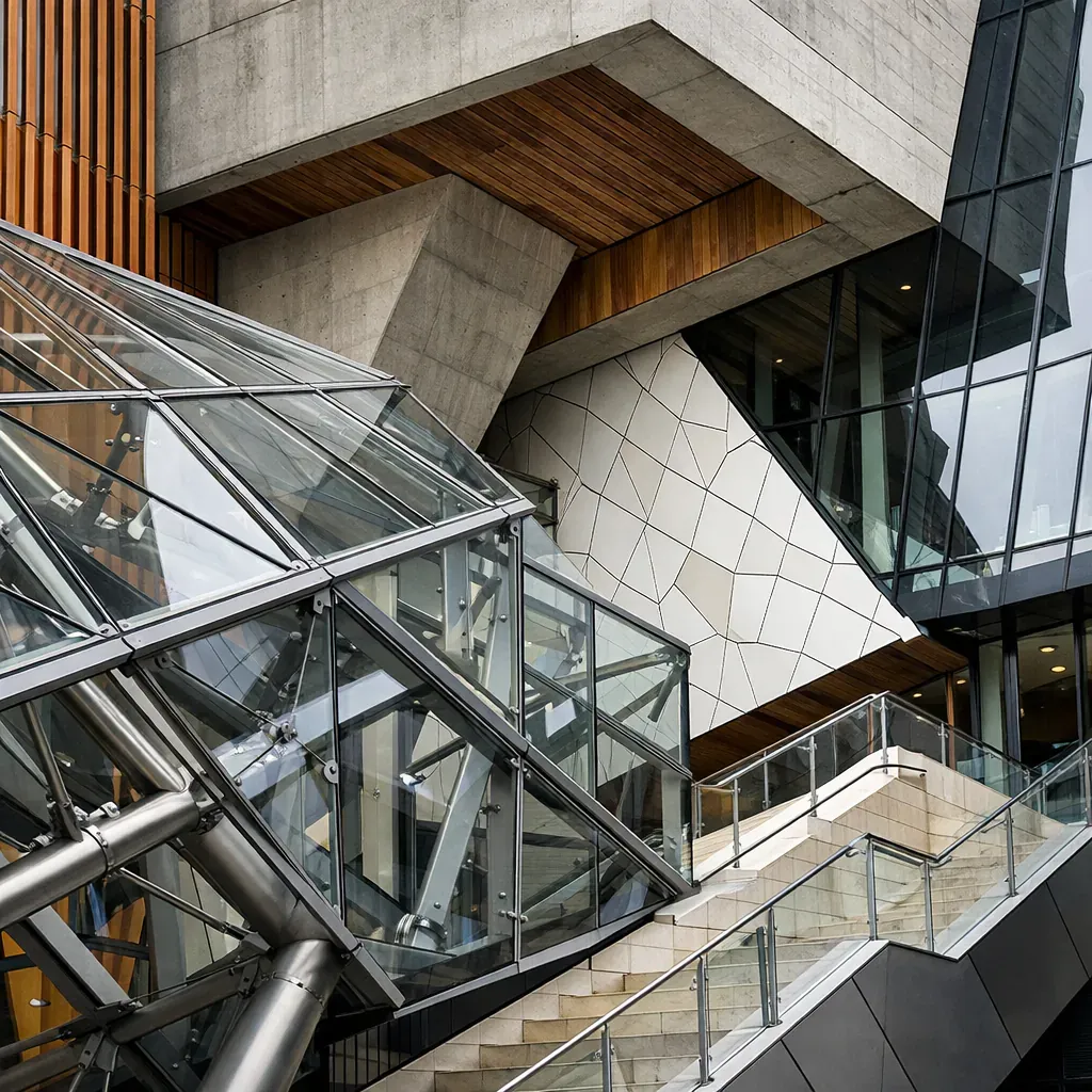 Détail architectural complexe