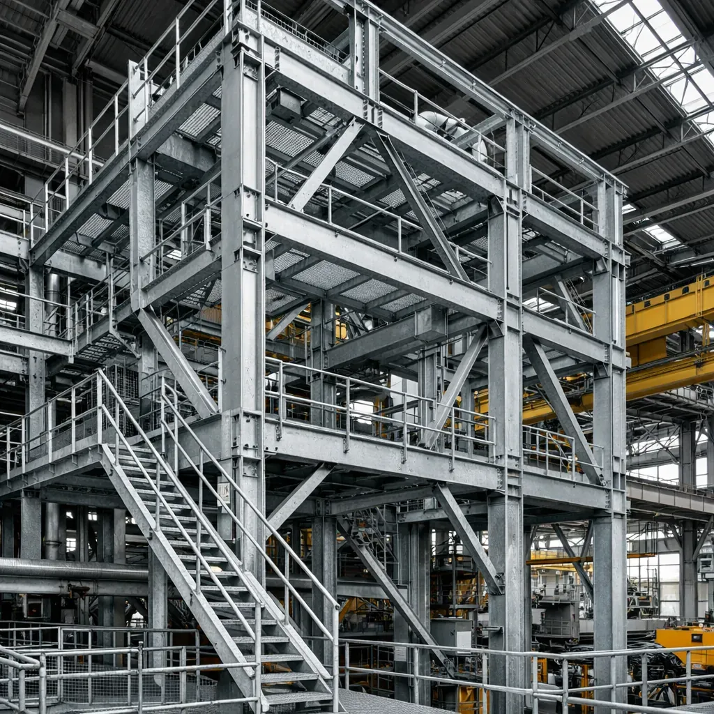 Structure métallique industrielle