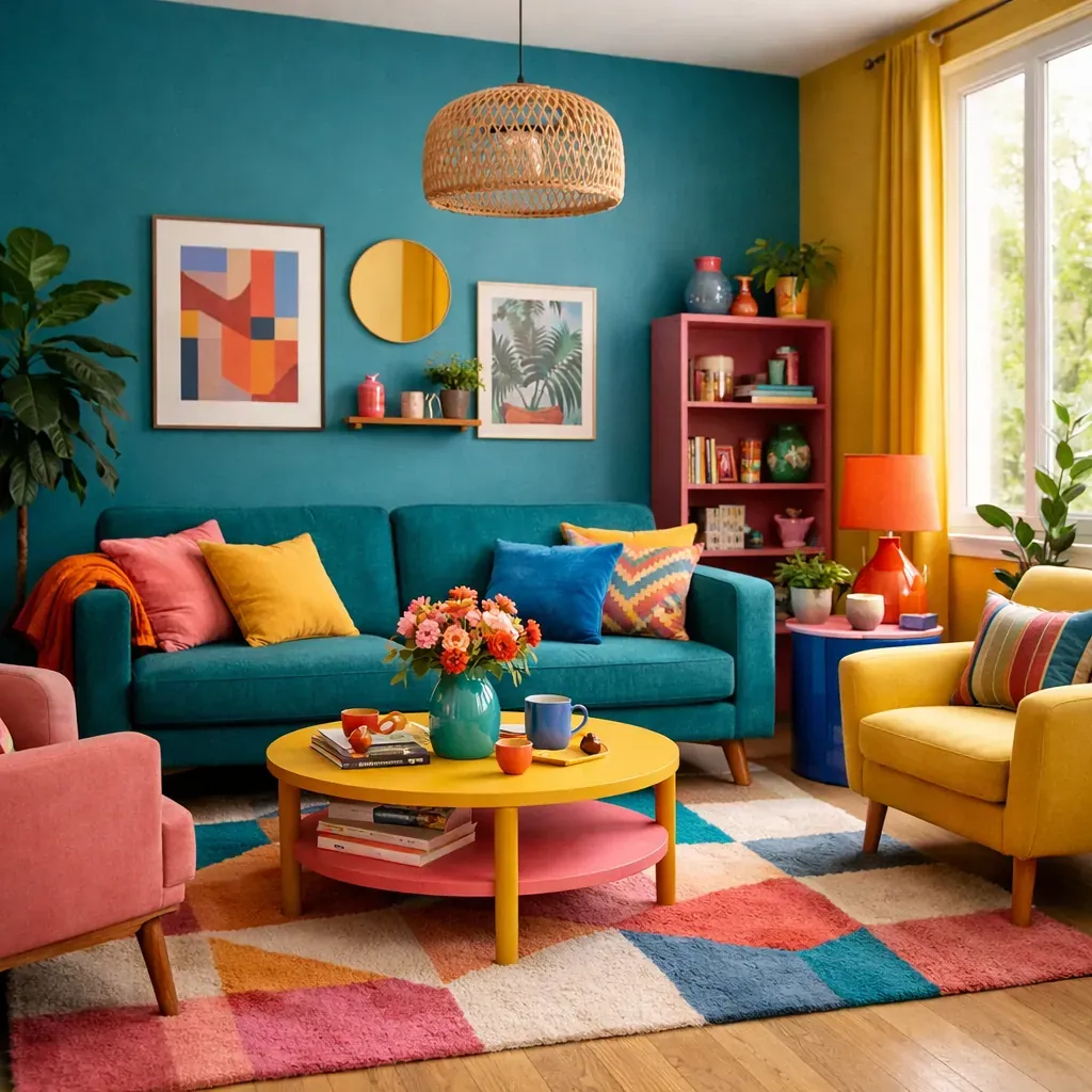 Espace de vie coloré