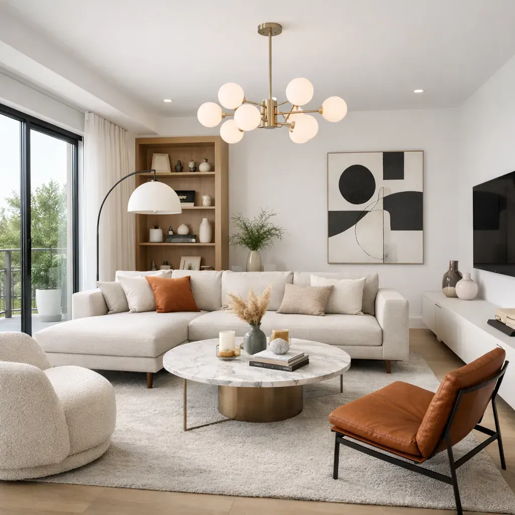 Salon lumineux moderne