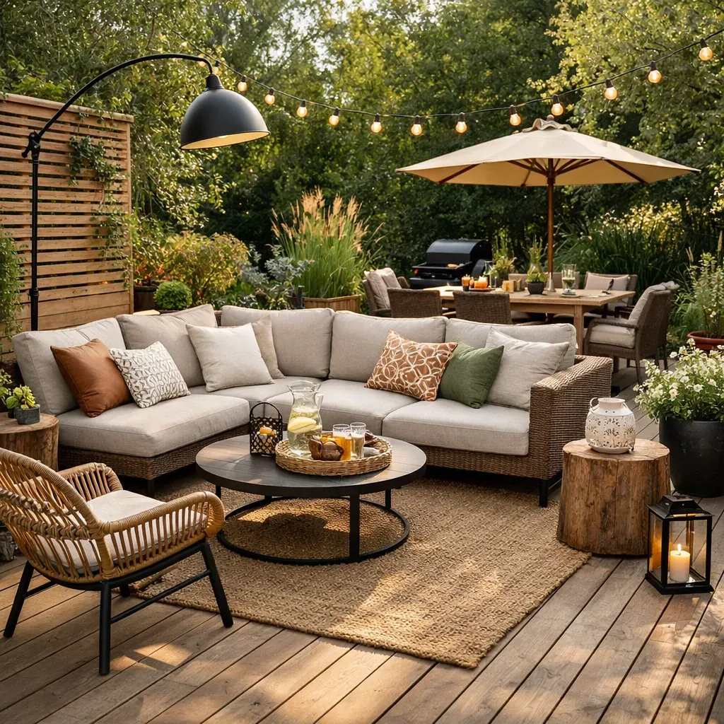 Terrasse extérieure aménagée