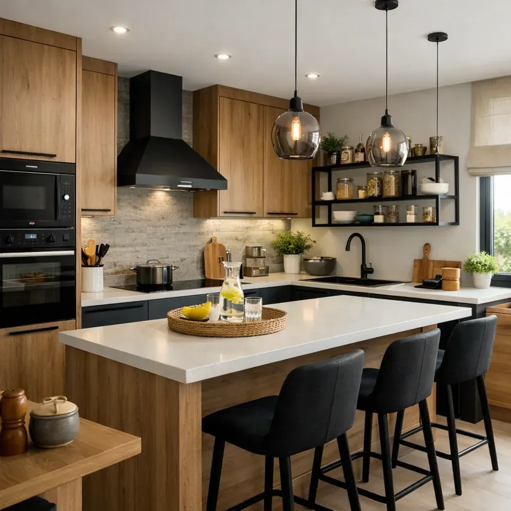 Cuisine design aménagée