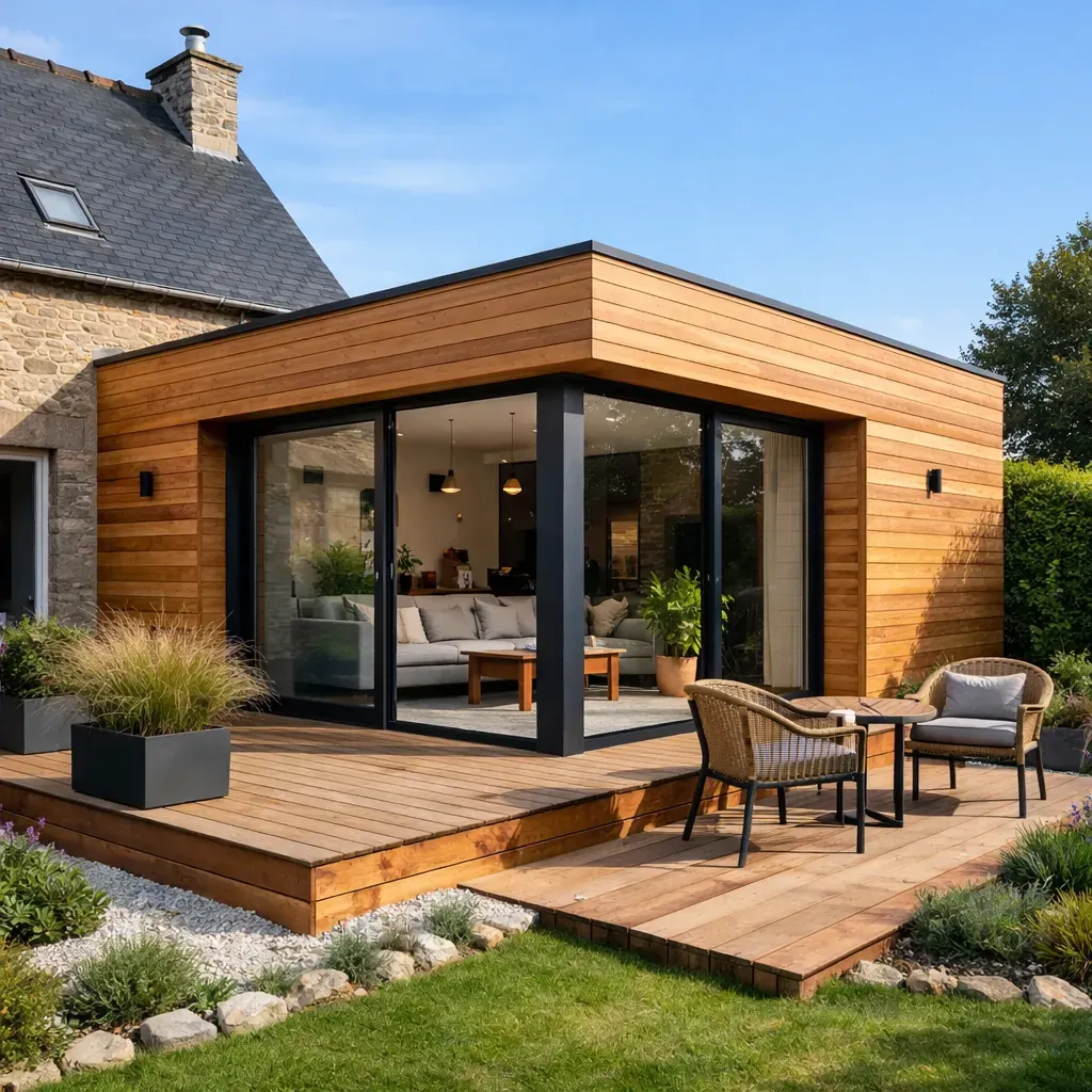 Extension de maison en bois