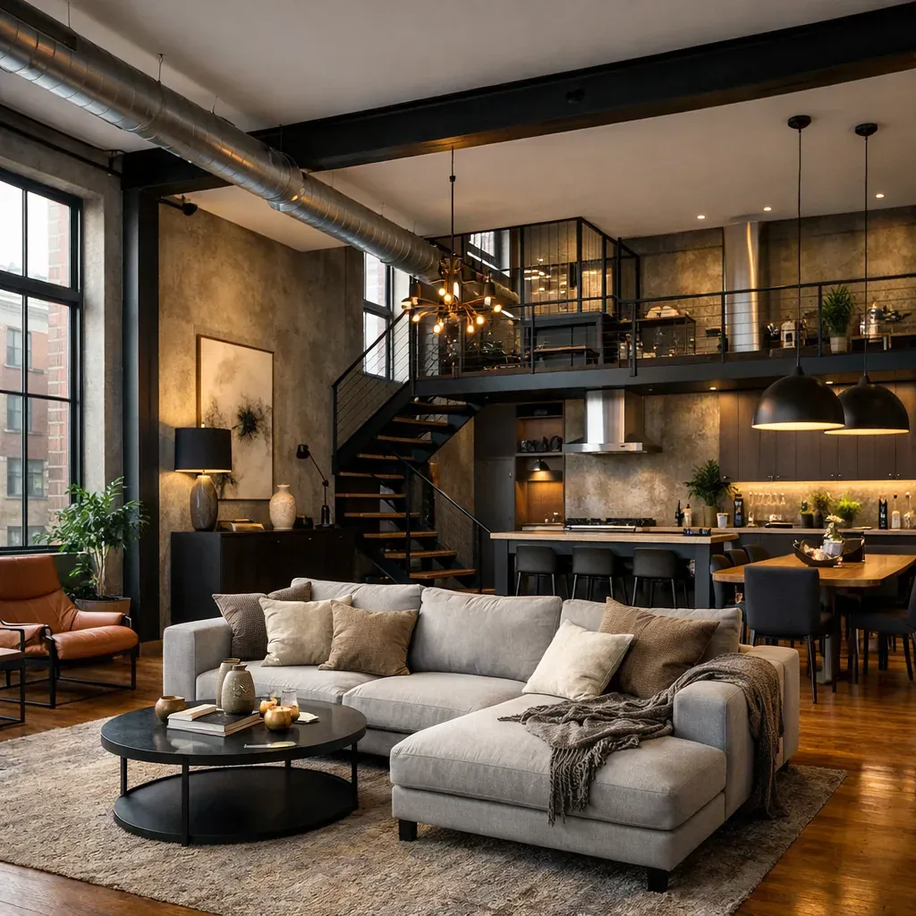 Intérieur loft moderne