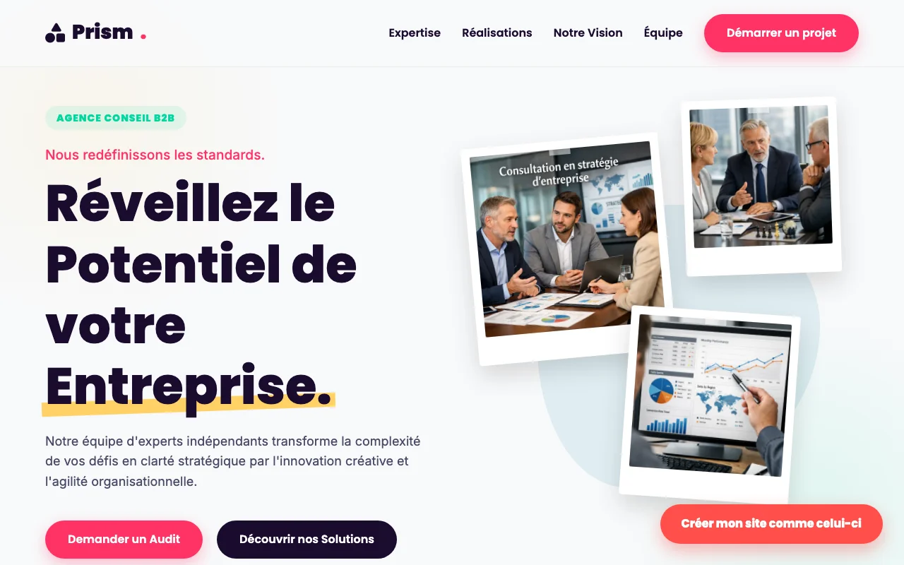 Business site — Agency