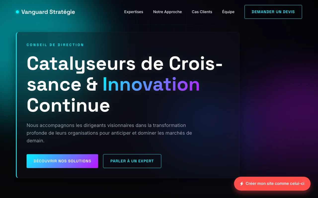 Business site — Cinematic