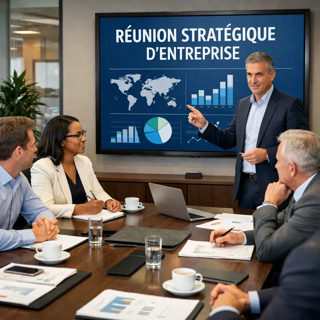 Réunion stratégique d'entreprise