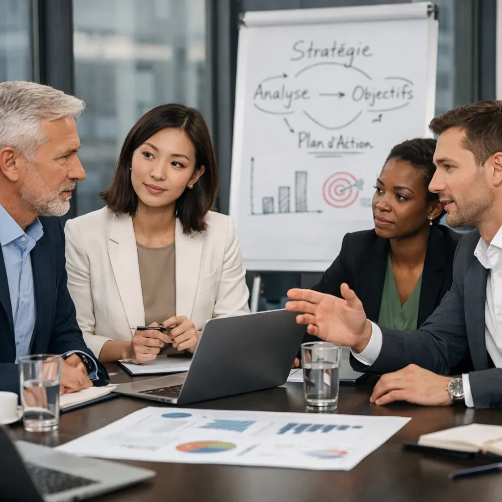 Consultants en stratégie en réunion