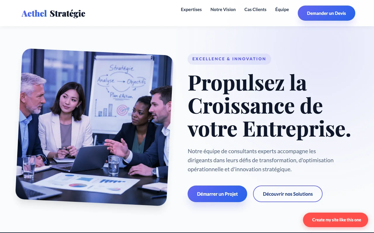 Business site — Startup