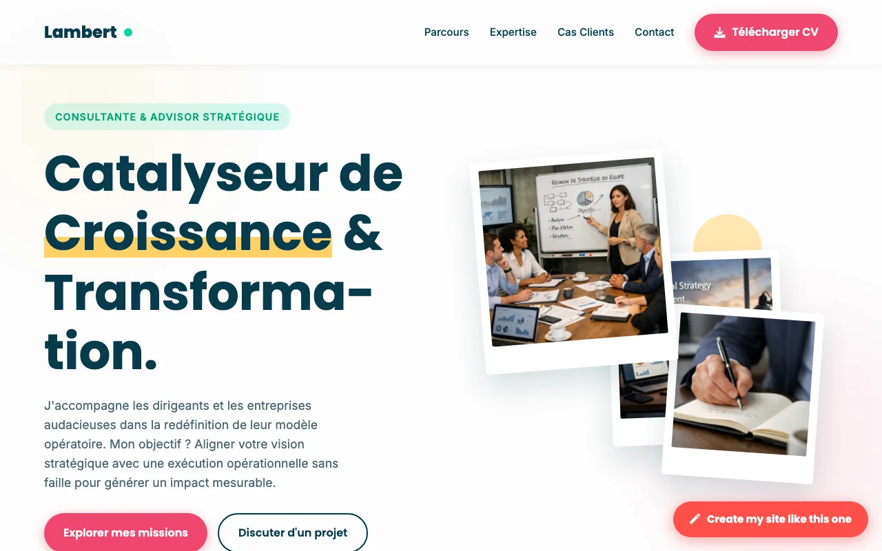 Professional CV — Agency