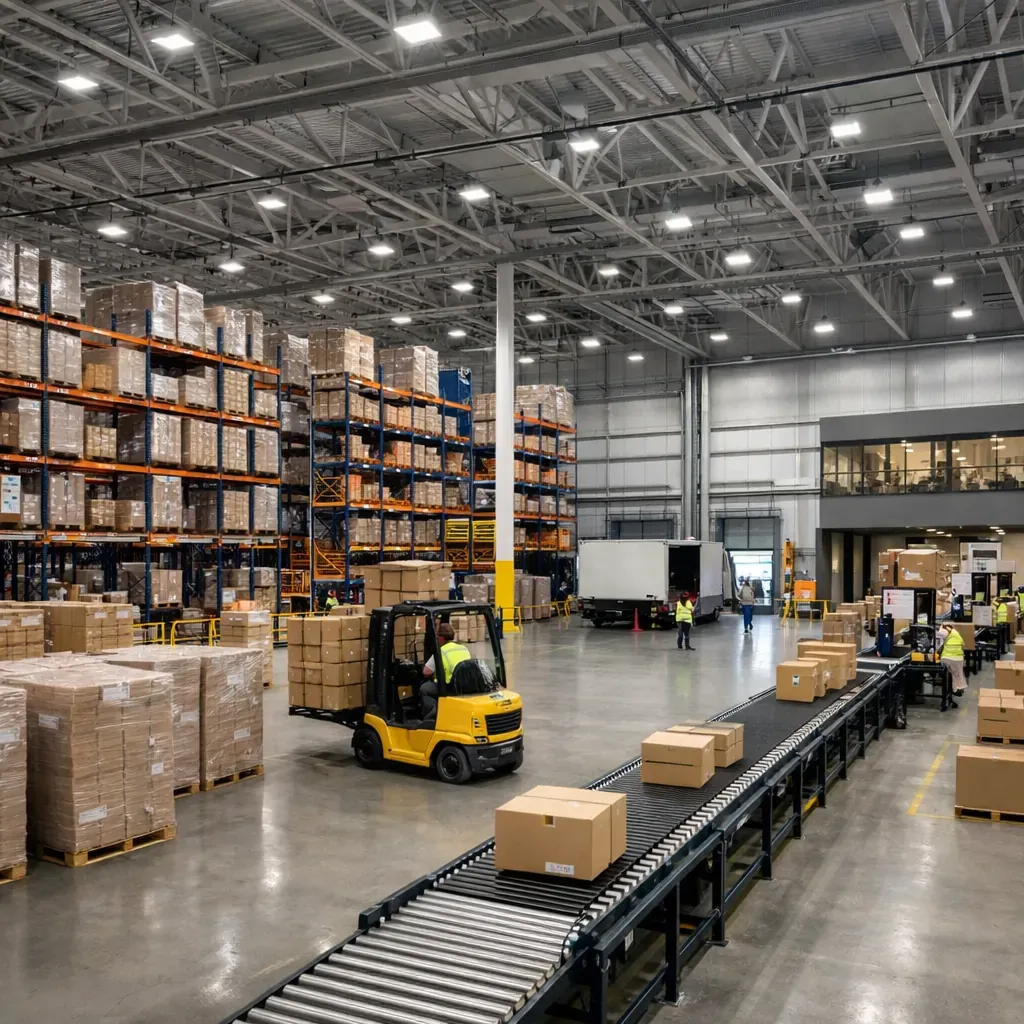 Entrepôt logistique moderne