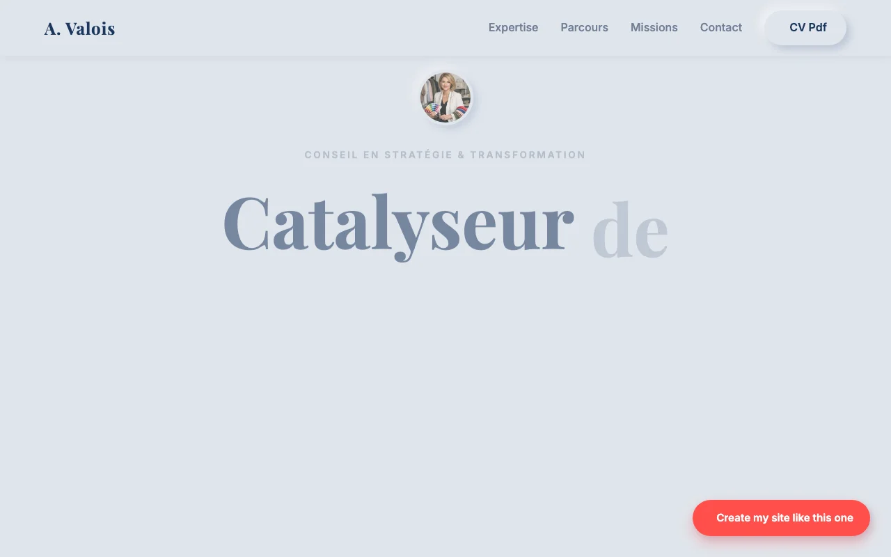 Professional CV — Editorial