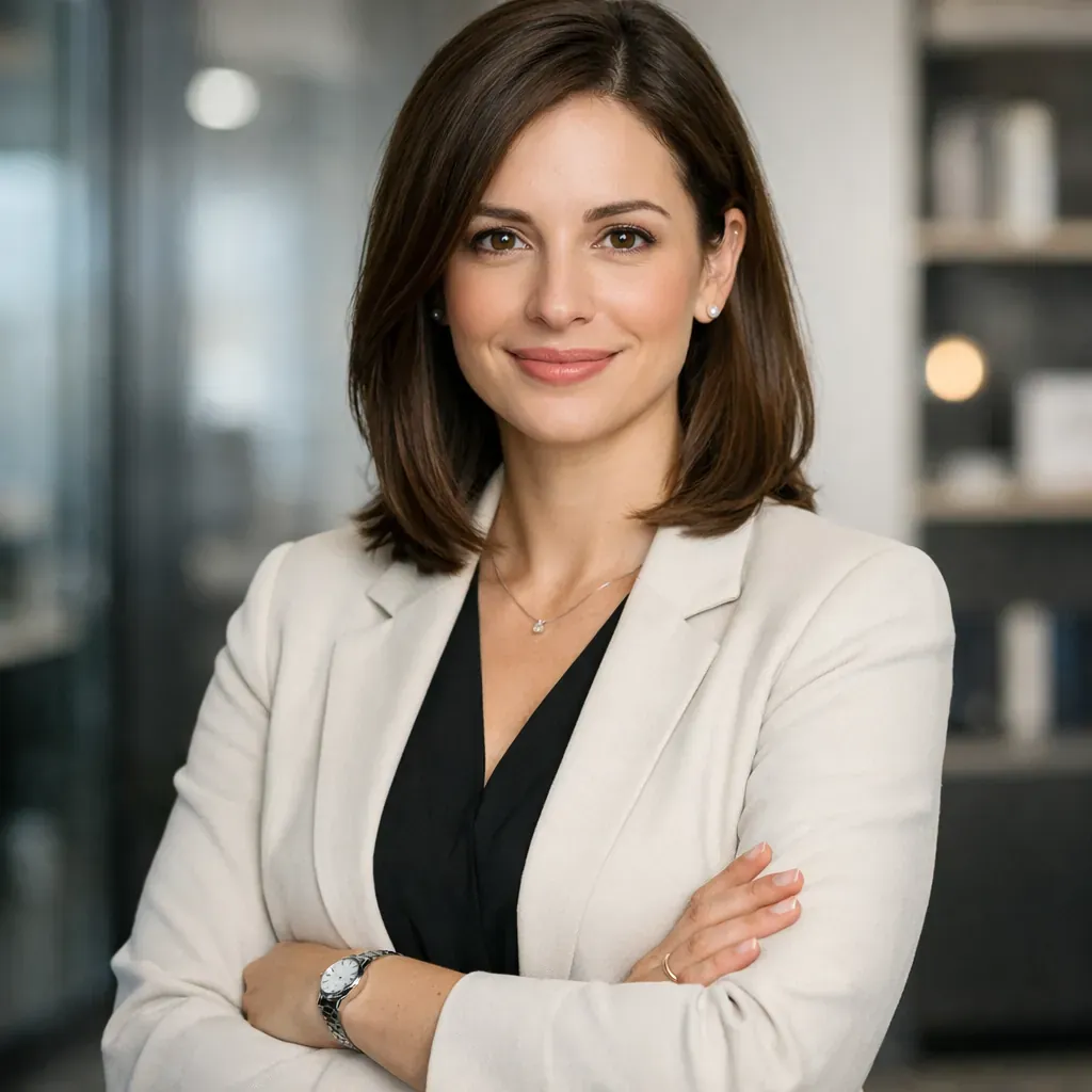 Portrait professionnel de consultante en stratégie