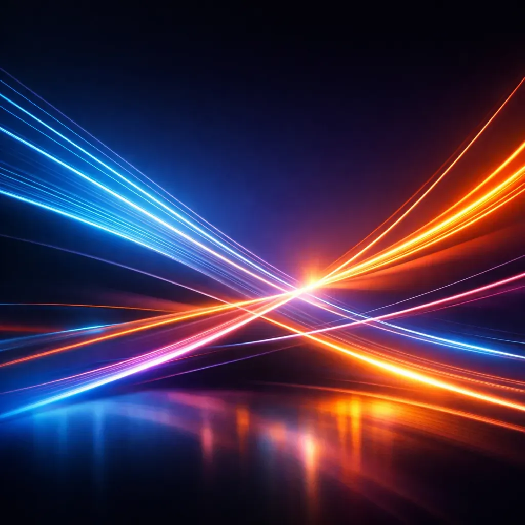 Lignes abstraites et design lumineux