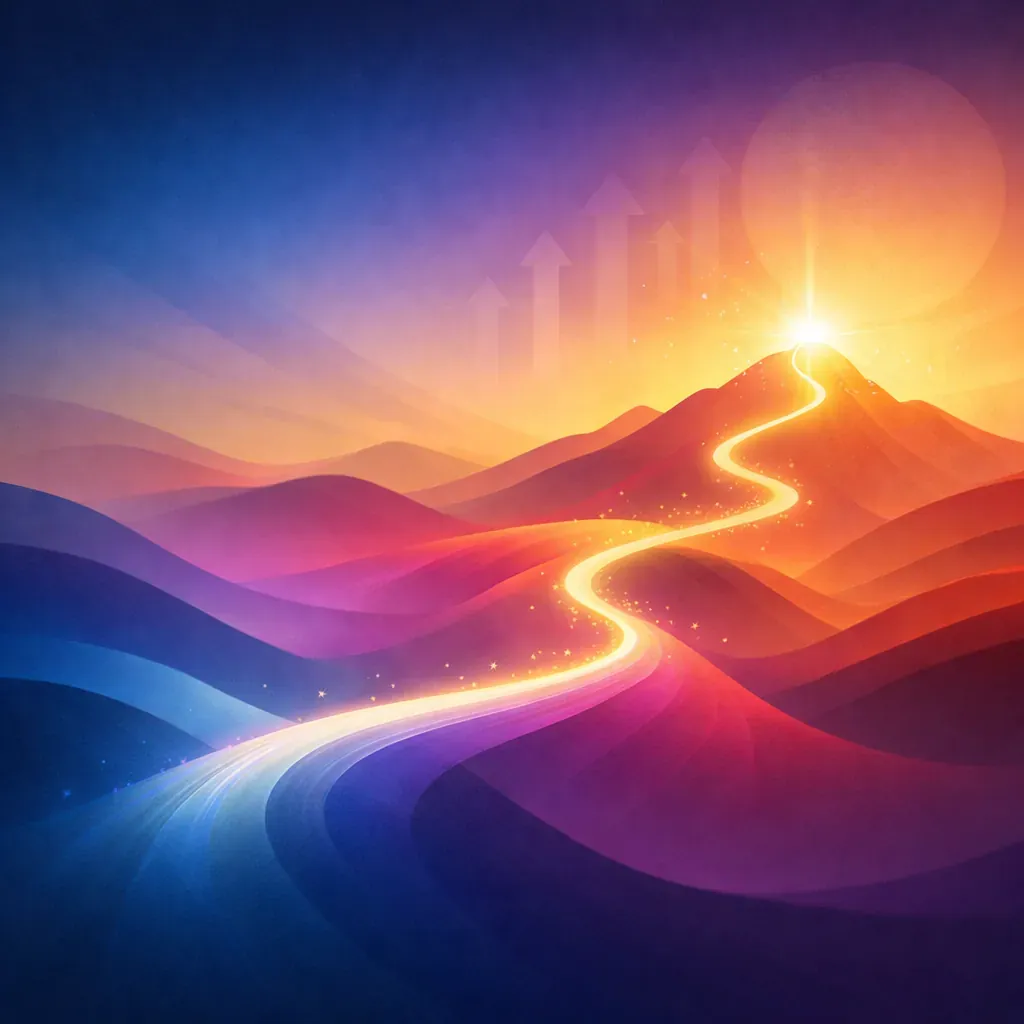 Abstract gradient representing strategy and vision
