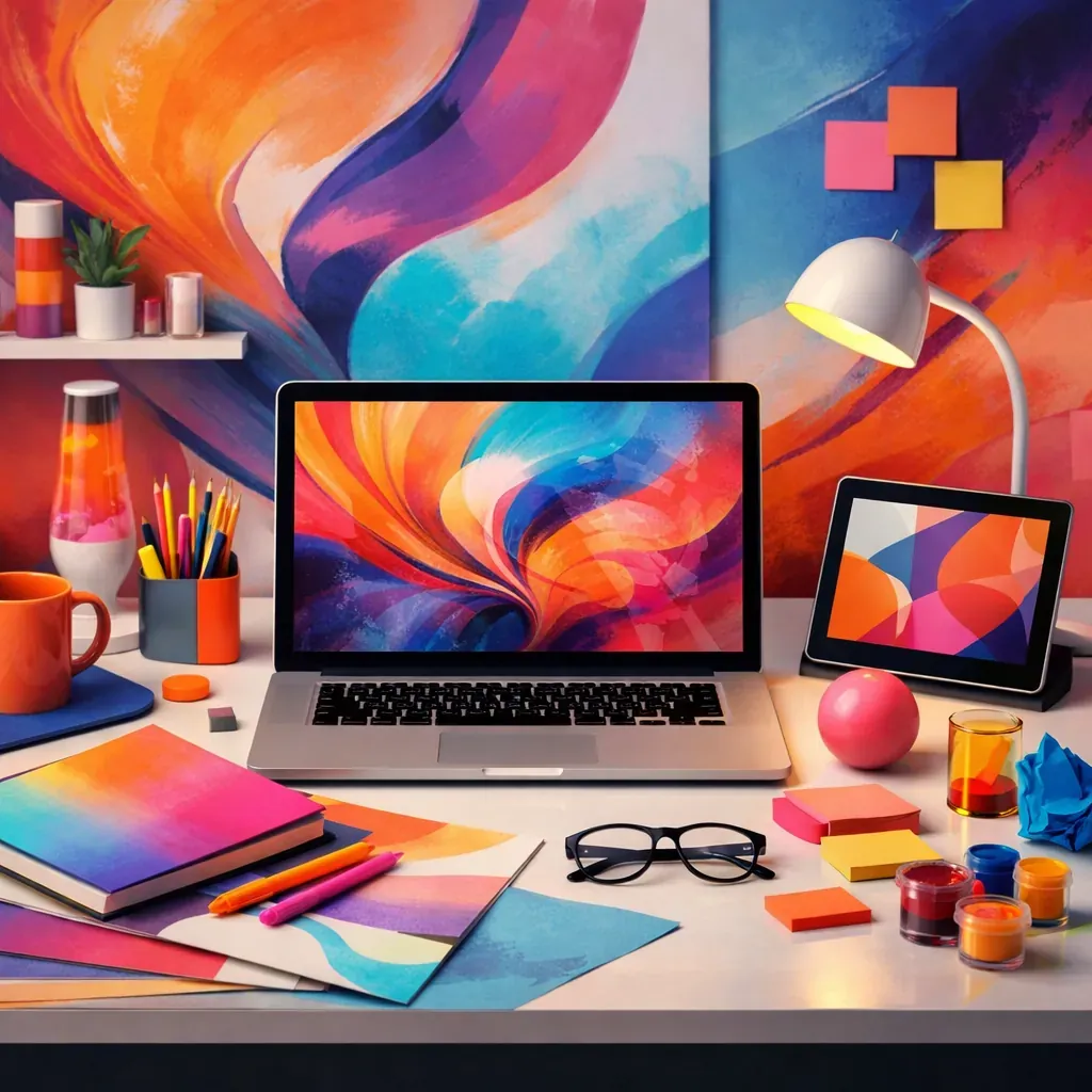Colorful gradient representing market expansion