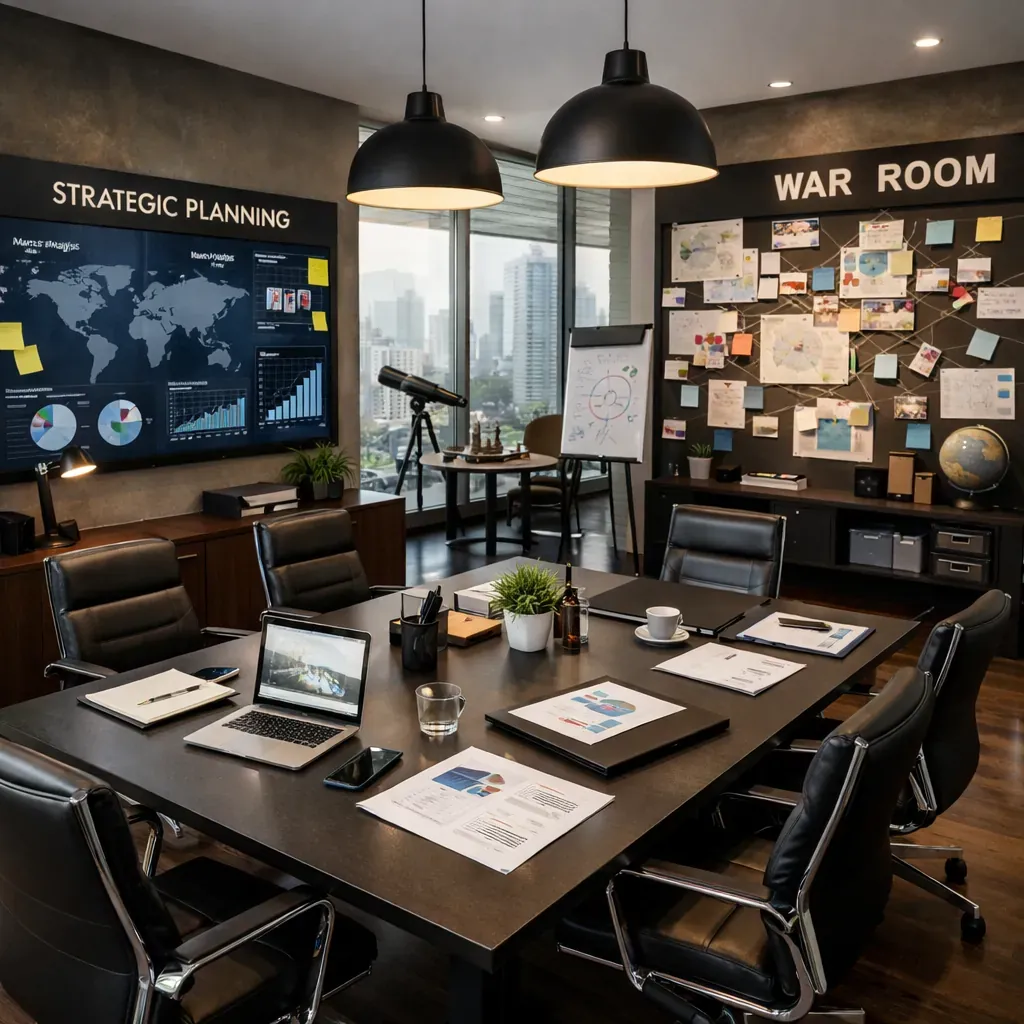 Espace de travail moderne et stratégique