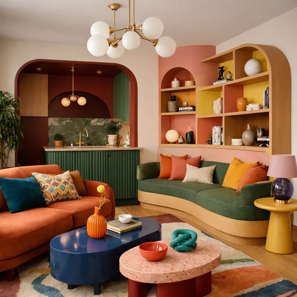 Boutique de luxe avec mobilier en bois précieux