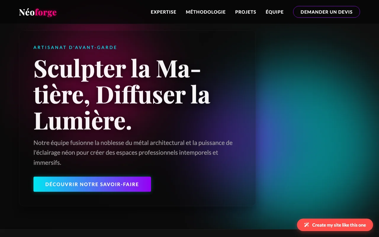 Business site — Cinematic
