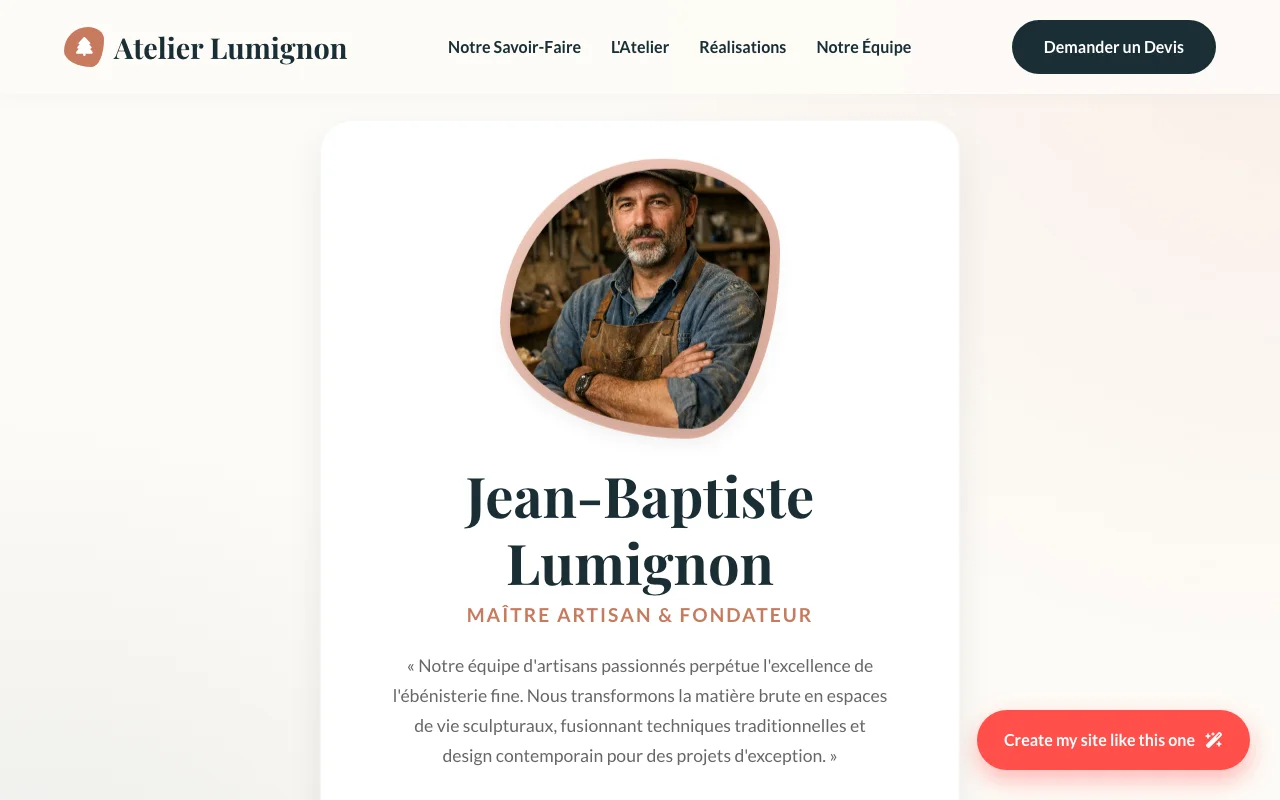 Business site — Warm
