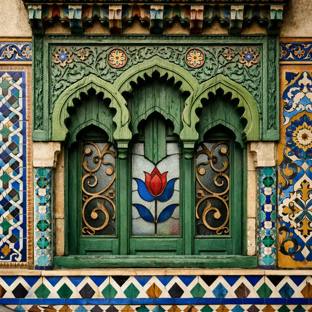 Détail coloré et architectural