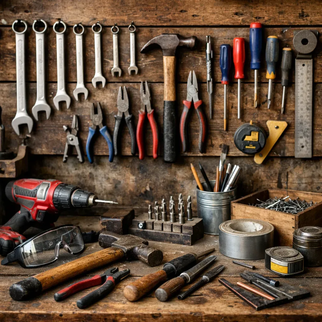 Outils dans un atelier