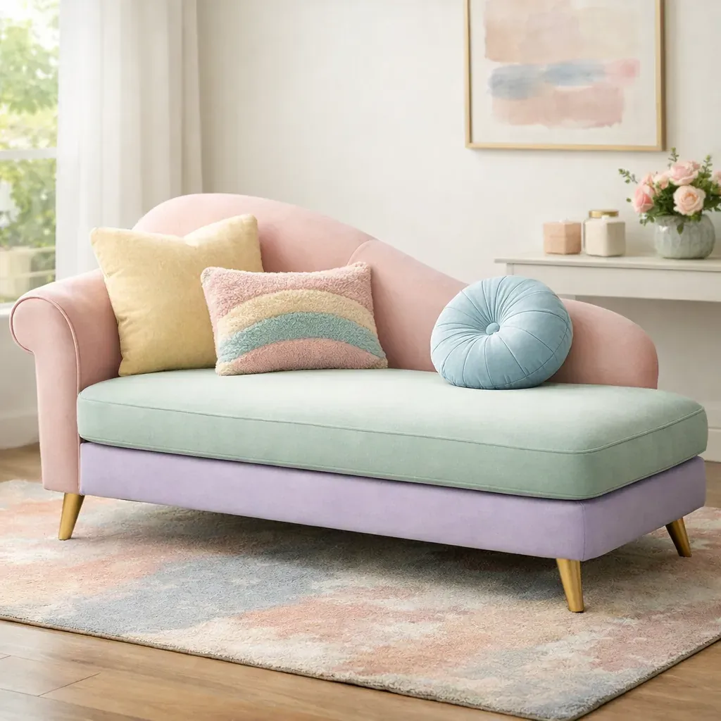 Chaise design pastel