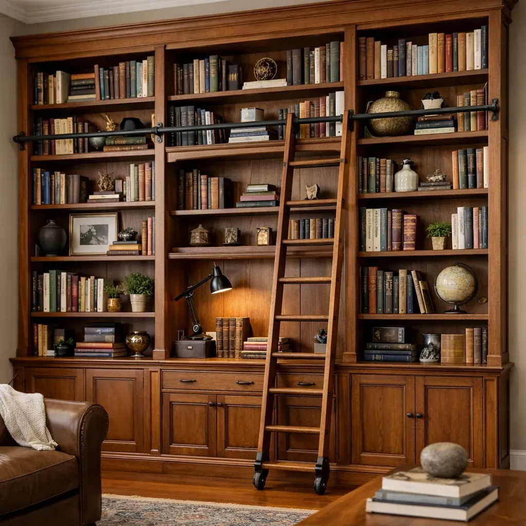 Bibliothèque sur mesure en bois