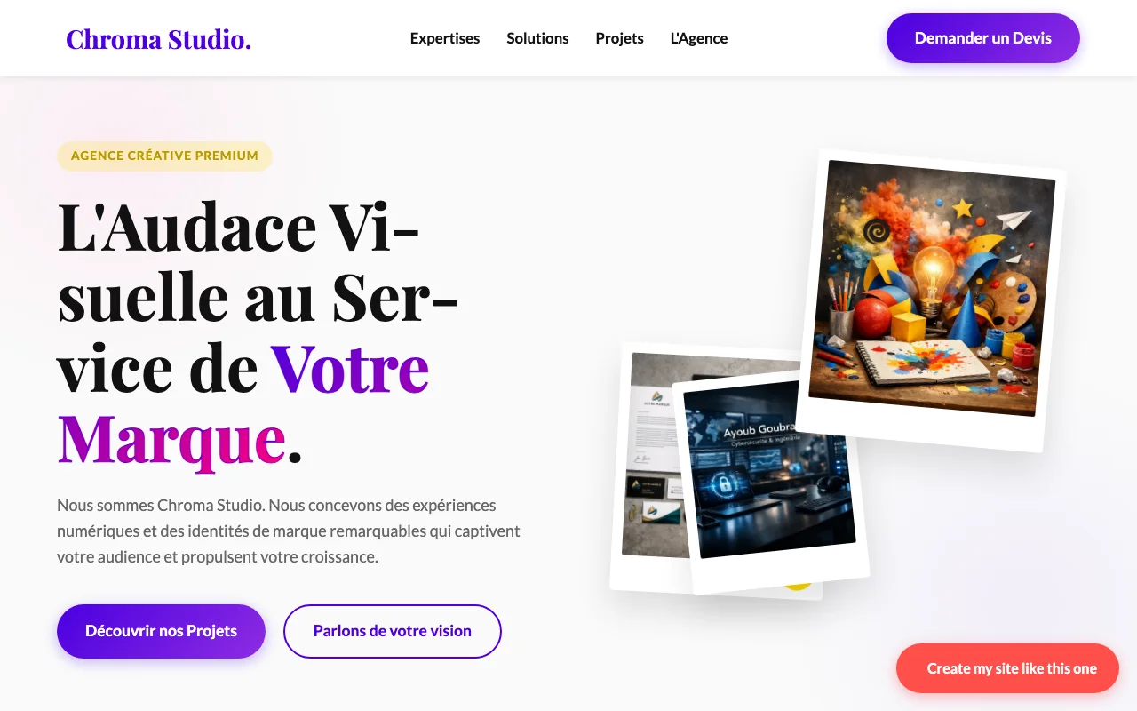 Site d'entreprise — Agence