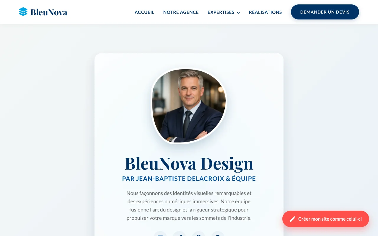 Site d'entreprise — Boutique