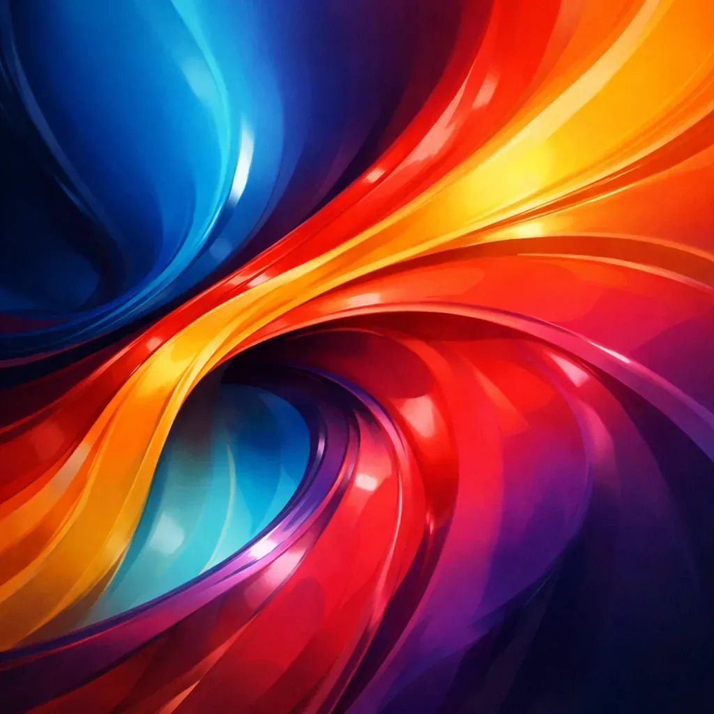 Design abstrait coloré
