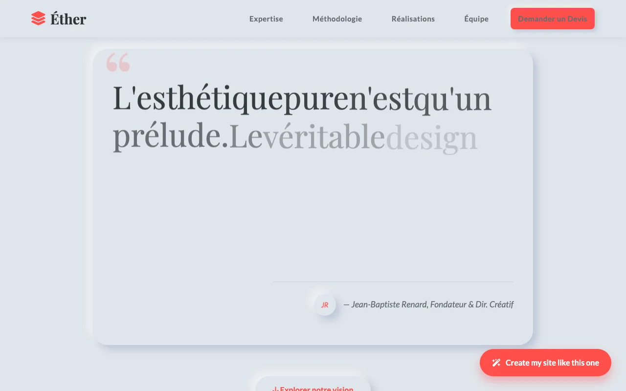 Site d'entreprise — Manifeste
